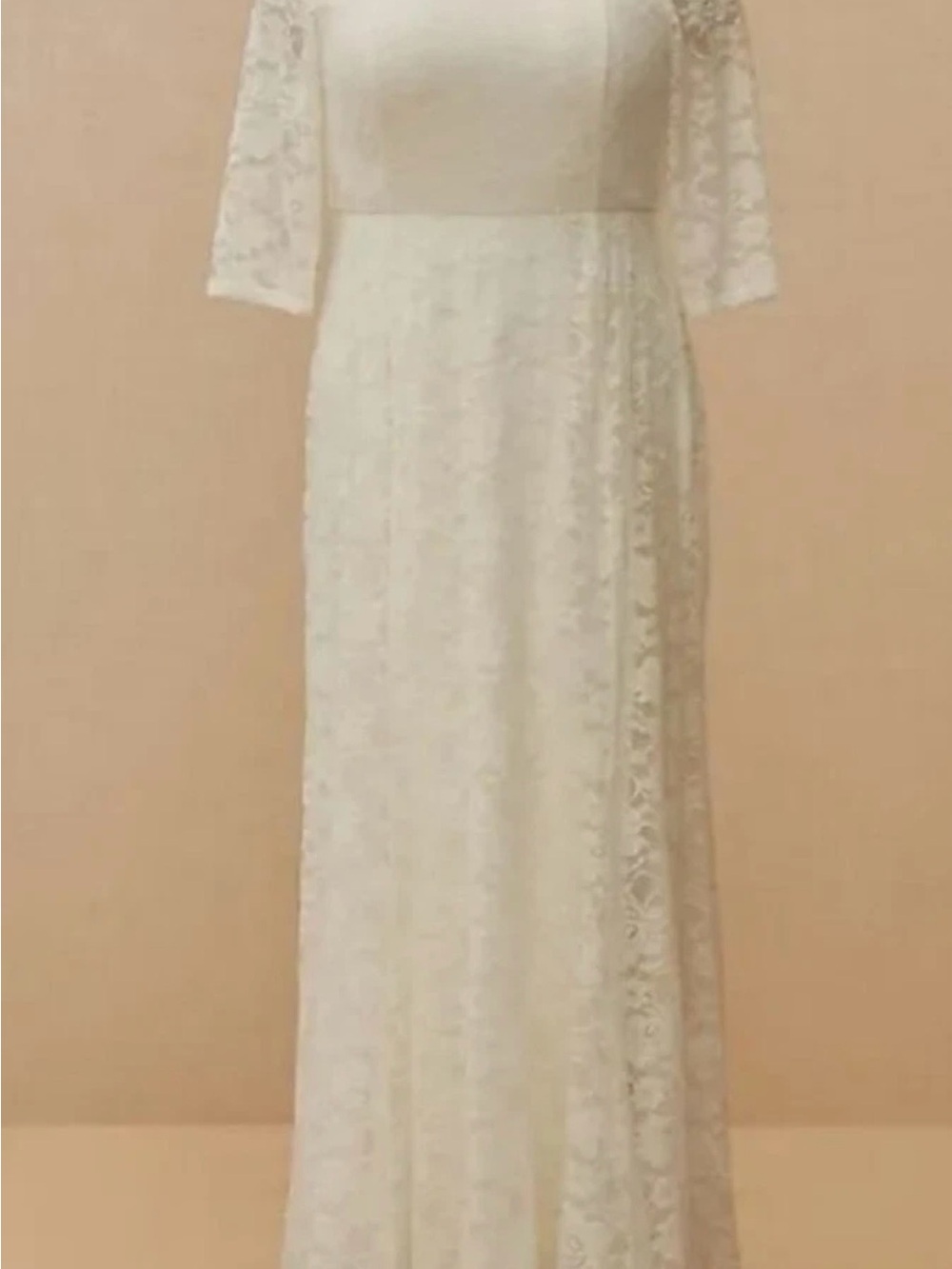 TORRID IVORY LACE OFF THE SHOULDER FIT & FLARE WEDDING DRESS SIZE 16 NWT